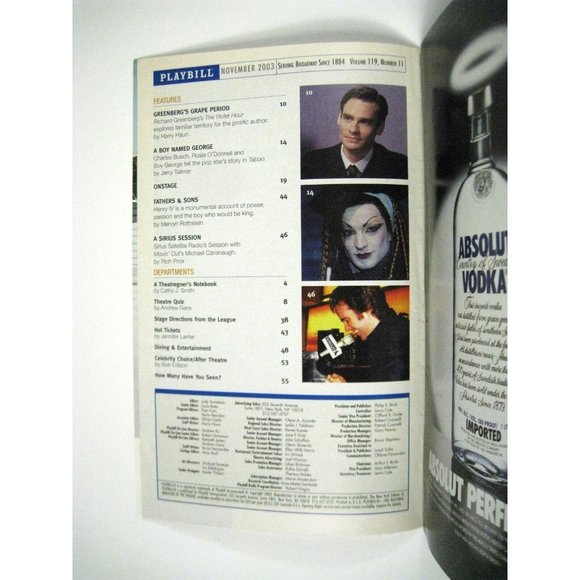 Anna in Tropics Playbill 2003 Royale Theatre Ticket Jimmy Smits Priscilla Lopez - Picture 7 of 12